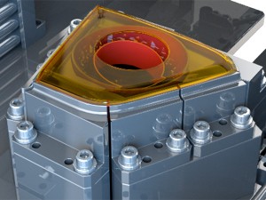 Image of 3D rendering of interior of Branson Ultrasonic welder
