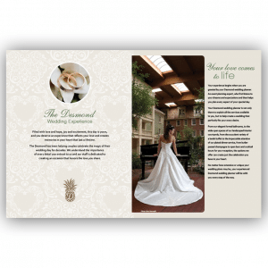 Desmond Wedding Brochure - Brochure Design by Blass Marketing - Fourth Spread