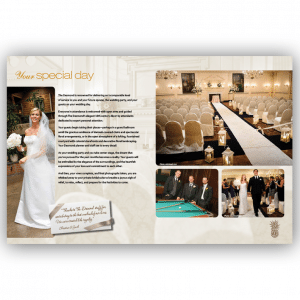 Desmond Wedding Brochure - Brochure Design by Blass Marketing - Second Spread