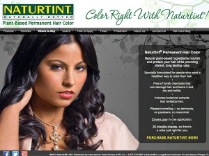 Image of Naturtint USA website